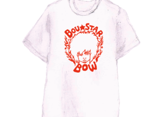 bow's T bowラインイラストTシャツ